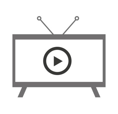 video oynatıcı izole simgesi