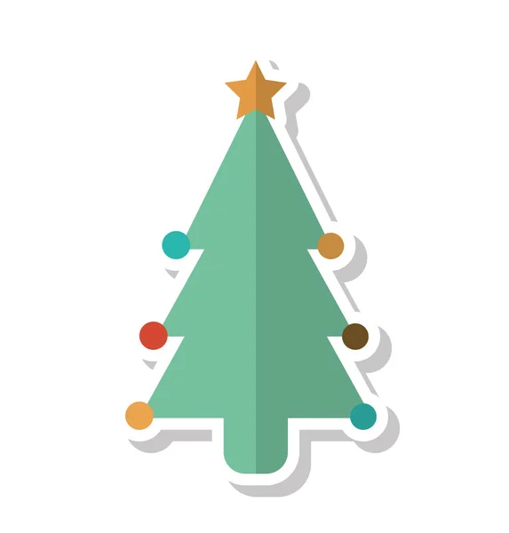 Joyeux Noël carte avec élément décoratif — Image vectorielle
