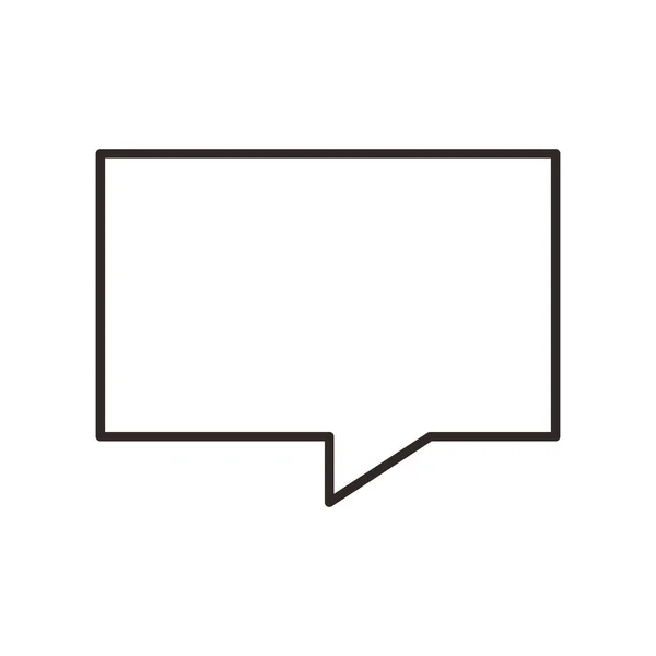 Bulle vocale message icône isolée — Image vectorielle