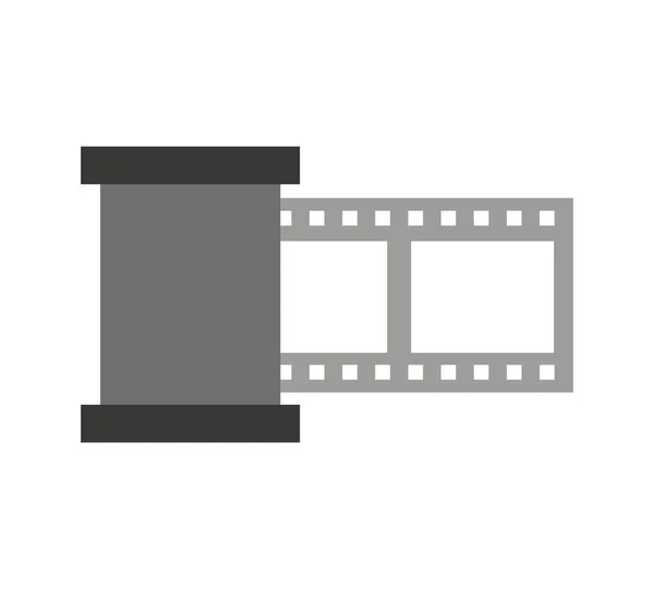 Bande vidéo enregistrement plat icône — Image vectorielle