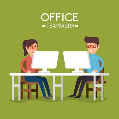 bilgisayarı kullanan office ekip çalışması kişiler