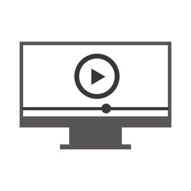 video oynatıcı izole simgesi