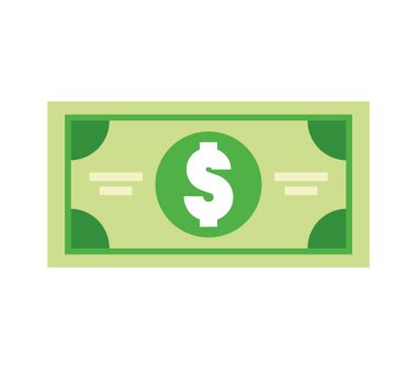 faturaları dolar izole simgesi