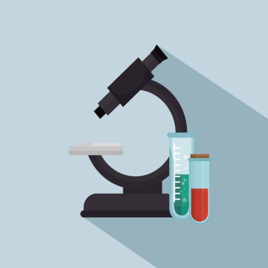 mikroskop tüp laboratuvar simgeler