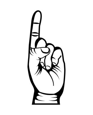 el insan sembolü izole simgesi