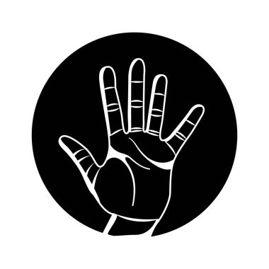 el insan sembolü izole simgesi