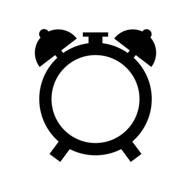 çalar saat izole simgesi