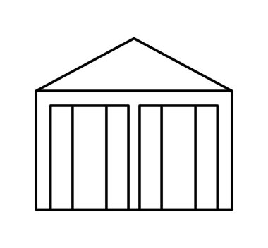 Ambar Binası izole simgesi