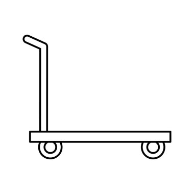 teslim cart izole simgesi