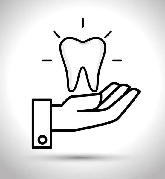 Service onderhoud tand odontology — Stockvector