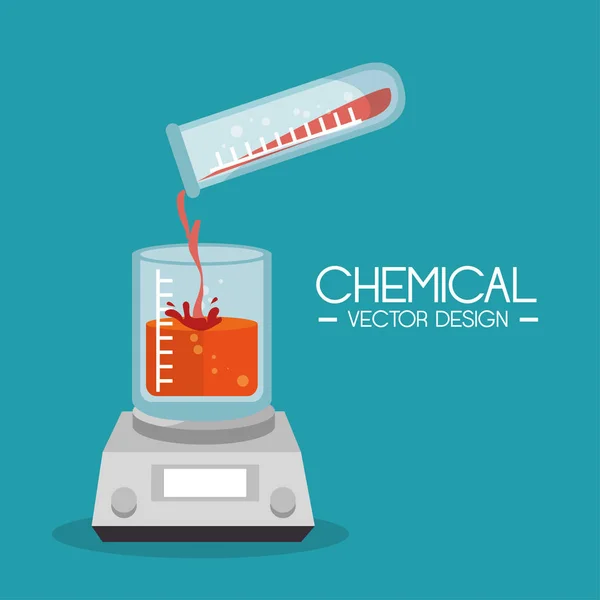 Chemische meet apparatuur laboratorium — Stockvector