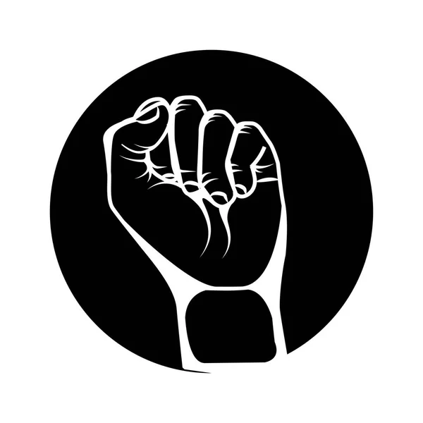 Simbol manusia tangan ikon terisolasi - Stok Vektor