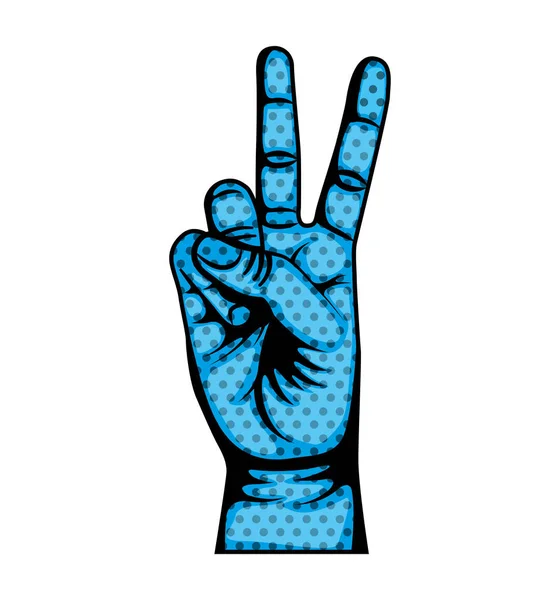Kézjelre emberi szimbólum izolált — Stock Vector