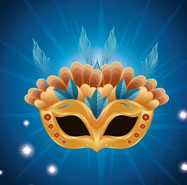 Красивый карнавал маски яркий фон — стоковый вектор