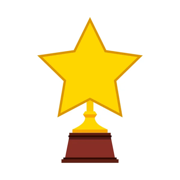 Trophy winner award isolated icon — Stock Vector