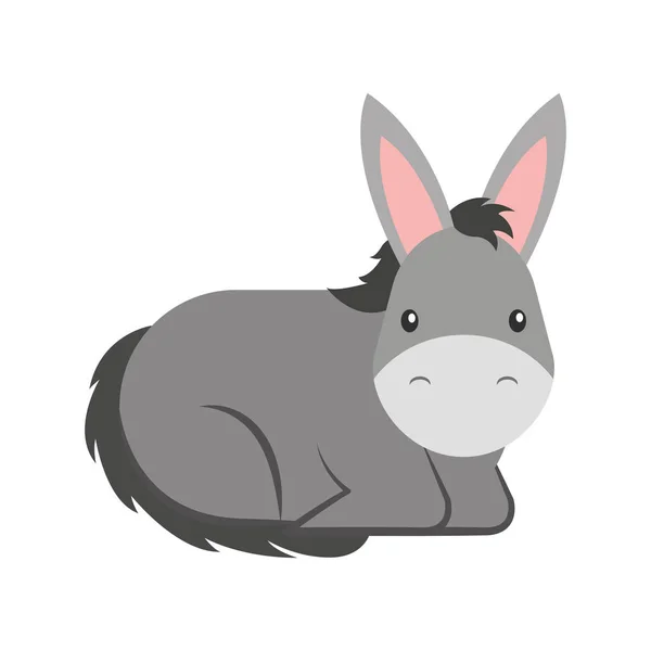 Mignon personnage muletière — Image vectorielle