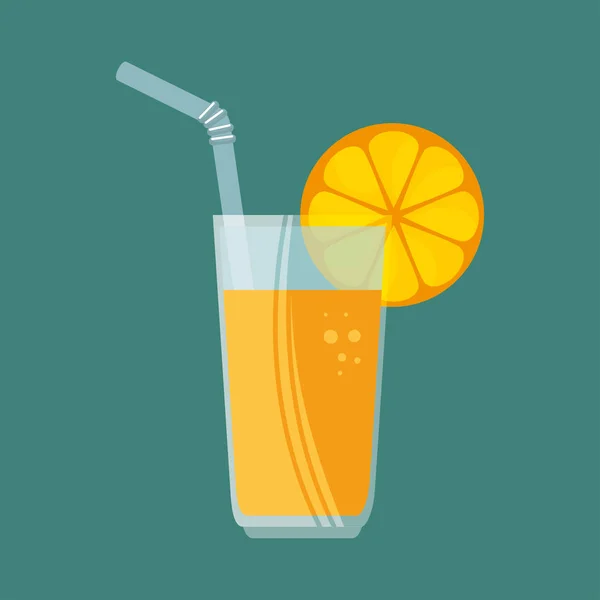 Deliciosa naranja fresca jugosa para el deporte — Vector de stock