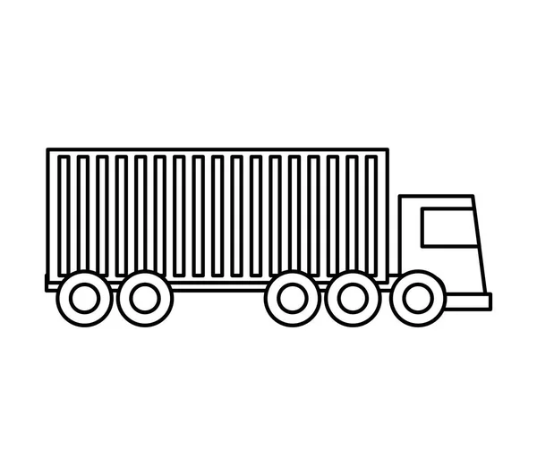 Truck vehicle delivery service — Stock Vector