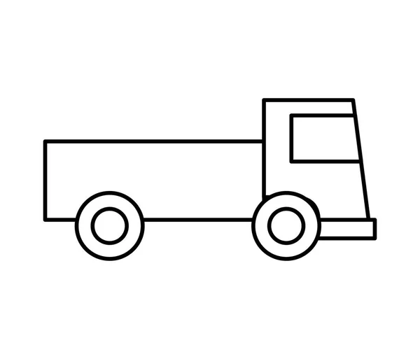 Camión servicio de entrega de vehículos — Vector de stock