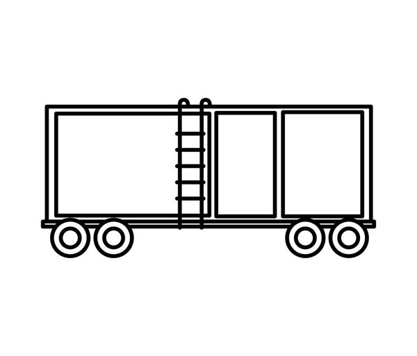delivery container isolated icon
