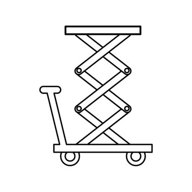 teslim cart izole simgesi