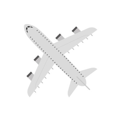 uçak uçan izole simgesi