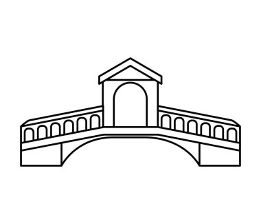 London bridge izole simgesini