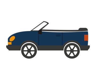 Araba otomatik araç izole simgesi