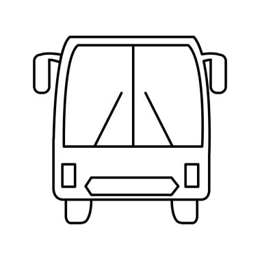 otobüs ulaşım servisi simgesini