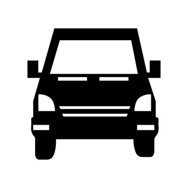 Araba otomatik araç izole simgesi