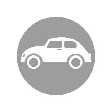 Araba otomatik araç izole simgesi