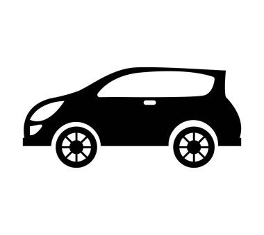 Araba otomatik araç izole simgesi
