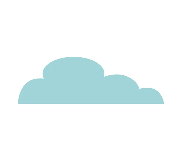Bulut siluet izole simgesi — Stok Vektör