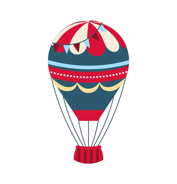 Hete reis van de lucht van de ballon — Stockvector