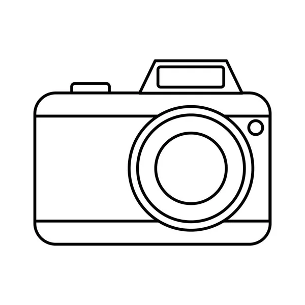 Fotografische geïsoleerde camerasymbool — Stockvector