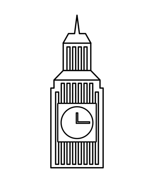 Big ben building england — Stock Vector