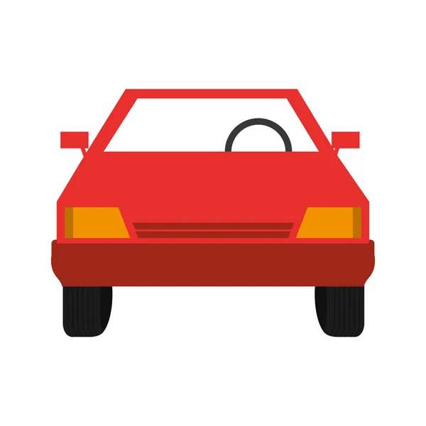 Kendaraan otomatis mobil ikon terisolasi - Stok Vektor