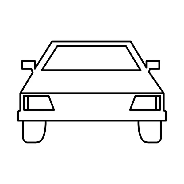 Auto auto voertuig geïsoleerde pictogram — Stockvector