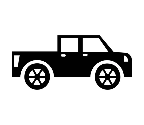 Coche auto vehículo aislado icono — Vector de stock