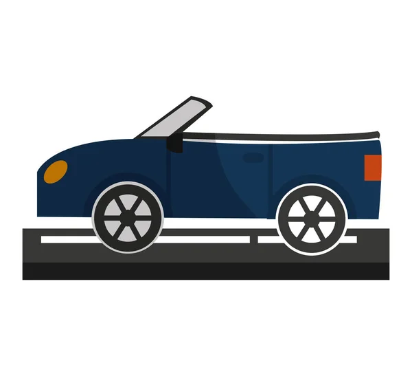Coche auto vehículo aislado icono — Archivo Imágenes Vectoriales