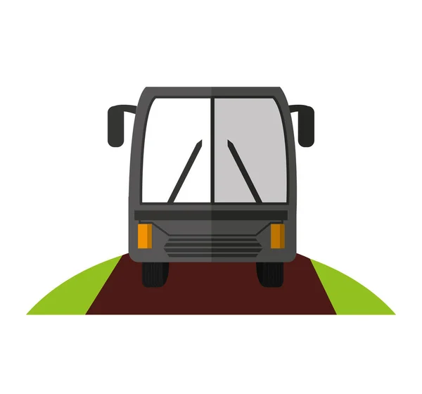 Bus transport service icon — Stock Vector