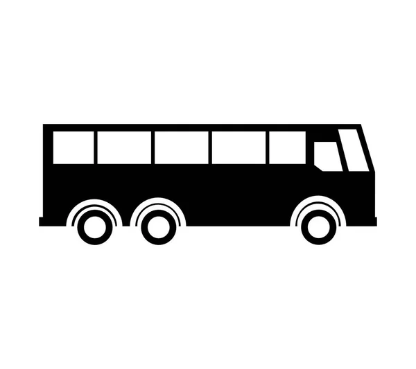 Bus transport service icon — Stock Vector