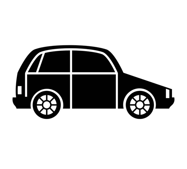 Ikona na białym tle pojazd auto samochód — Wektor stockowy