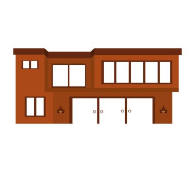 dış ev izole simgesi