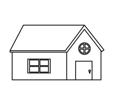 dış ev izole simgesi