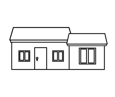 dış ev izole simgesi