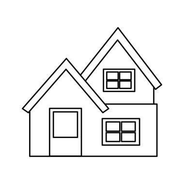 dış ev izole simgesi