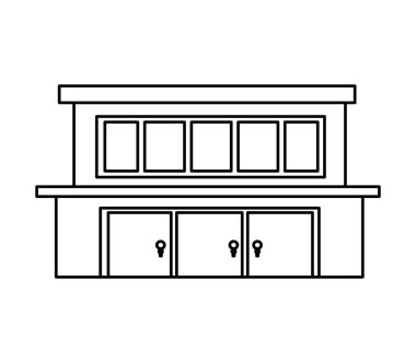 dış ev izole simgesi