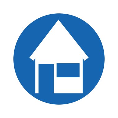 dış ev izole simgesi