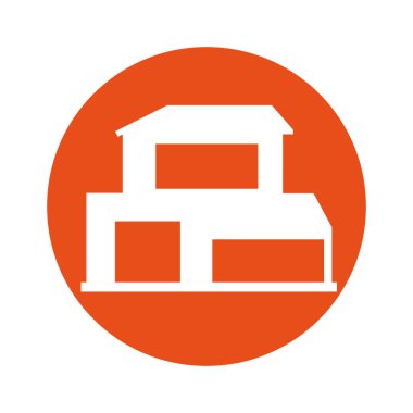 dış ev izole simgesi